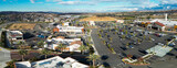 Fototapeta Miasta - A California Shopping Center from a UAV Aerial Drone