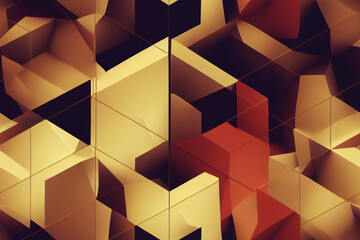 Wall Mural - Abstract Cube Pattern