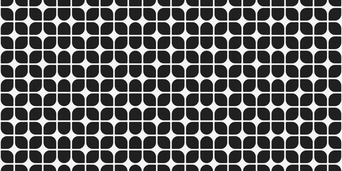 Poster - Tile black quarters. Simple repeating vector. Seamless pattern tiles for interior design and print.