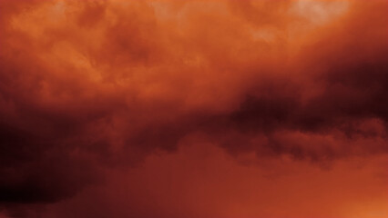 Wall Mural - Dark heavy red clouds - background for war artworks - abstract 3D rendering