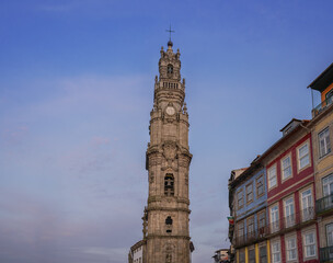 Poster - Clerigos Tower at sunset - Porto, Portugal