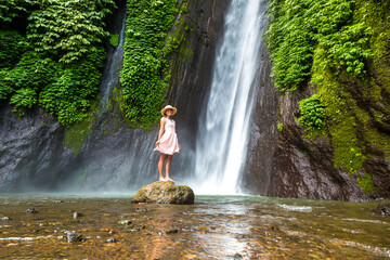 Canvas Print - Munduk waterfall in Bali