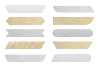 Poster - Set of Paper tag label banner on white background
