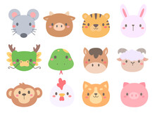 Cute Animal Faces According To The Year Of The Zodiac