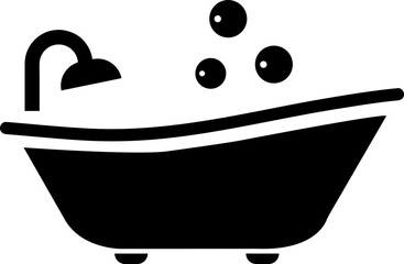 Poster - Bathtub icon trendy design template on white background..eps