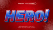 © EkaRangga - Super hero text effect with red background