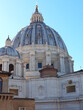 Basilica di San Pietro, widok z okna  z Muzeów Watykańskich, Roma.