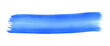 canvas print picture - Wasserfarbe Streifen in blau gemalt mit einem Pinsel