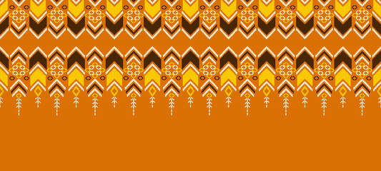 Wall Mural - Traditional tribal or Modern native ikat pattern. Geometric ethnic background for pattern seamless design or wallpaper.