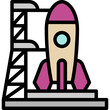 © supanut - launch pad filled outline icon