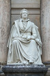 Dresden, Germany. Statue of Johann Wolfgang von Goethe at the front facade of the Semperoper. The statue was erected in 1841.