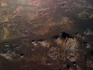 Beautiful view of Plaine des Sables in Reunion island looking like Mars