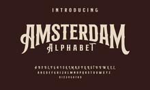 Vintage Victorian Typeface Decorative Font