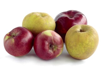 Wall Mural - various multicolor sweet apples close up