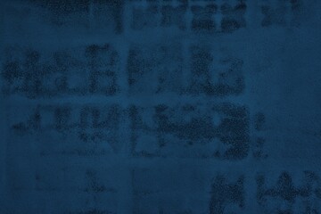 Wall Mural - dark french blue grunge wall texture background.