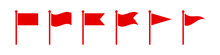 Red Flag Icon Set