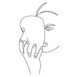 © nasharaga - face in theatrical mask