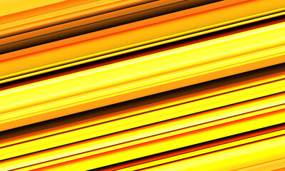 Poster - Abstract yellow orange strips line slash speed geometric dynamic pattern design modern futuristic background texture vector