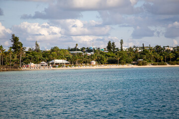 Wall Mural - Boat ride tour and views of Bermuda's coastline