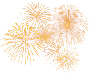 Amazing Beautiful firework isolated for celebration anniversary merry christmas eve and happy new year