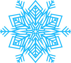 Canvas Print - Blue Snowflake