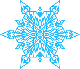 Canvas Print - Blue Snowflake