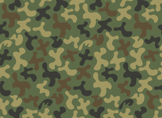 Texture military camouflage.Camouflage seamless pattern. Military army green hunting.