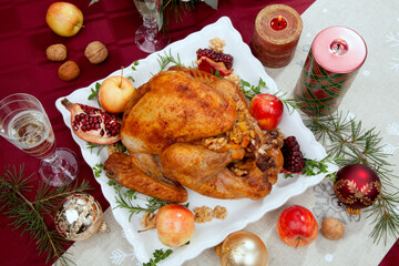 Wall Mural - Christmas Pomegranate Glazed Roasted Turkey