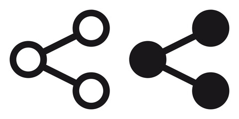 Aufkleber - ofvs221 OutlineFilledVectorSign ofvs - share vector icon . isolated transparent . black outline filled version . AI 10 / EPS 10 . g11561
