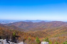 Mountains Seen In The Shenandoah National Park At Black Rock Summit On A Fall Day