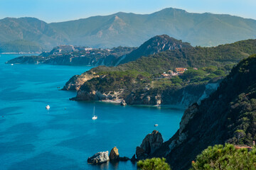 Beautiful island of Elba in late summer