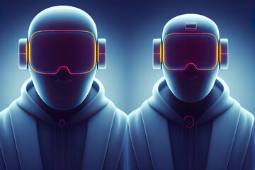 Poster - monitor head media concept 3d illustration of hoodie wearing character with smiling computer display