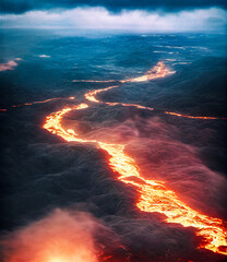 Wall Mural - volcanic landscape