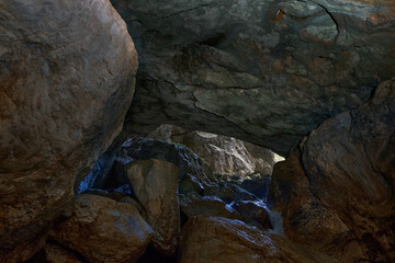 Sticker - Cavern in the limestone mountains