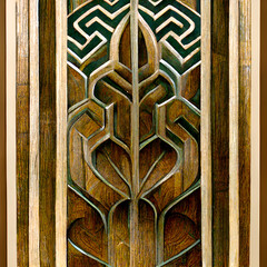 Wall Mural - detail of a door