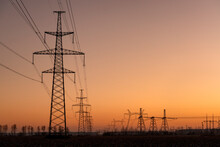 Powerlines And Substation In Ukraine