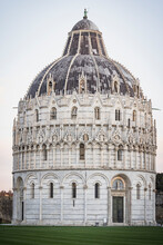Surroundings Of The Tower Of Pisa At Dawn