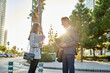 © Cavan Images - People having a business meeting in a modern open space