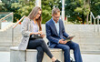 © Cavan Images - Teamwork in a business meeting in a modern open space