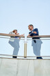 © Cavan Images - Teamwork in a business meeting in a modern open space