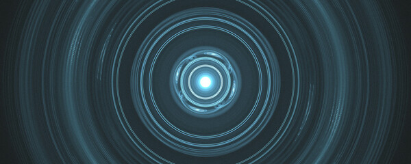 blue energy light ball background in circle