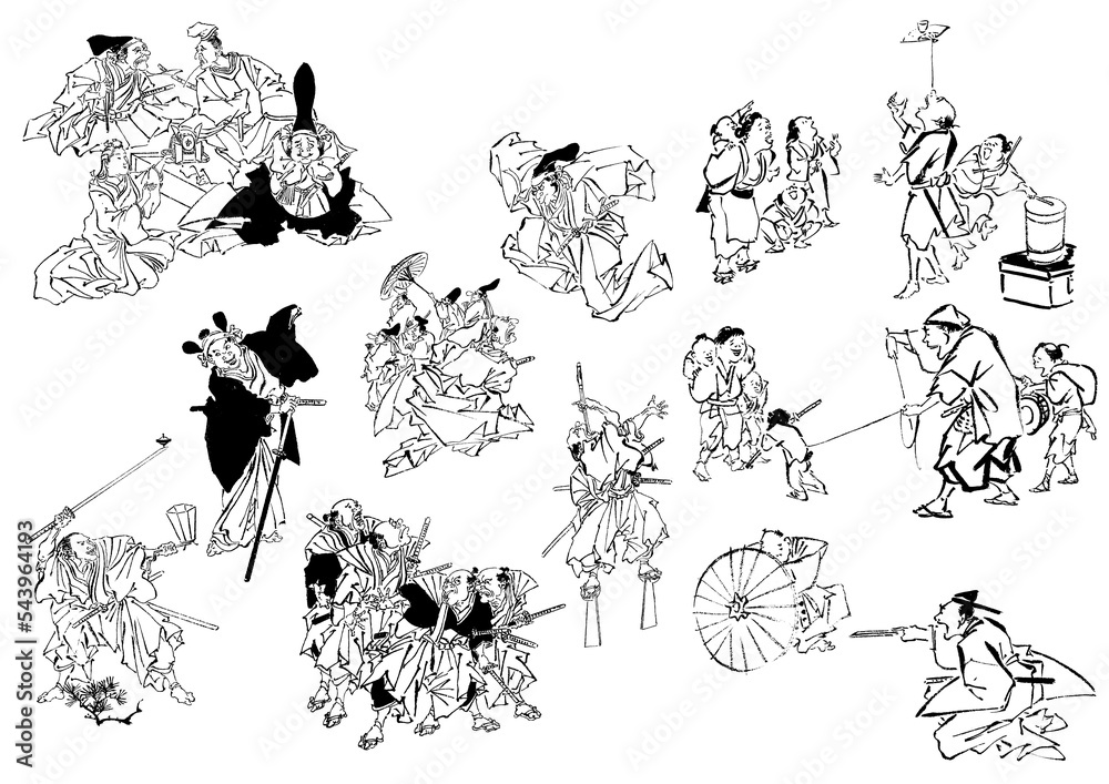 ukiyoe japanese art 殿方 浮世絵 日本画 着物 和服 商人 町人 日本人