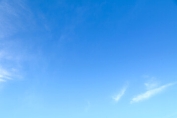 Wall Mural - blue sky with beautiful natural white clouds