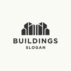 Wall Mural - Buildings logo icon design template vector illustration