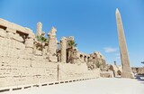 Fototapeta Do akwarium - Karnak's Fourth Pylon and Its Obelisks
