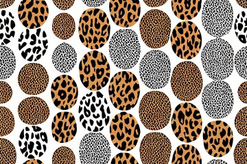 Poster - Leopard pattern art decor fabric paper seample seamless