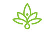 cannabis leaf logo template