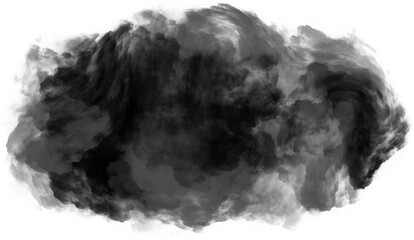 Sticker - black cloud on transparent background