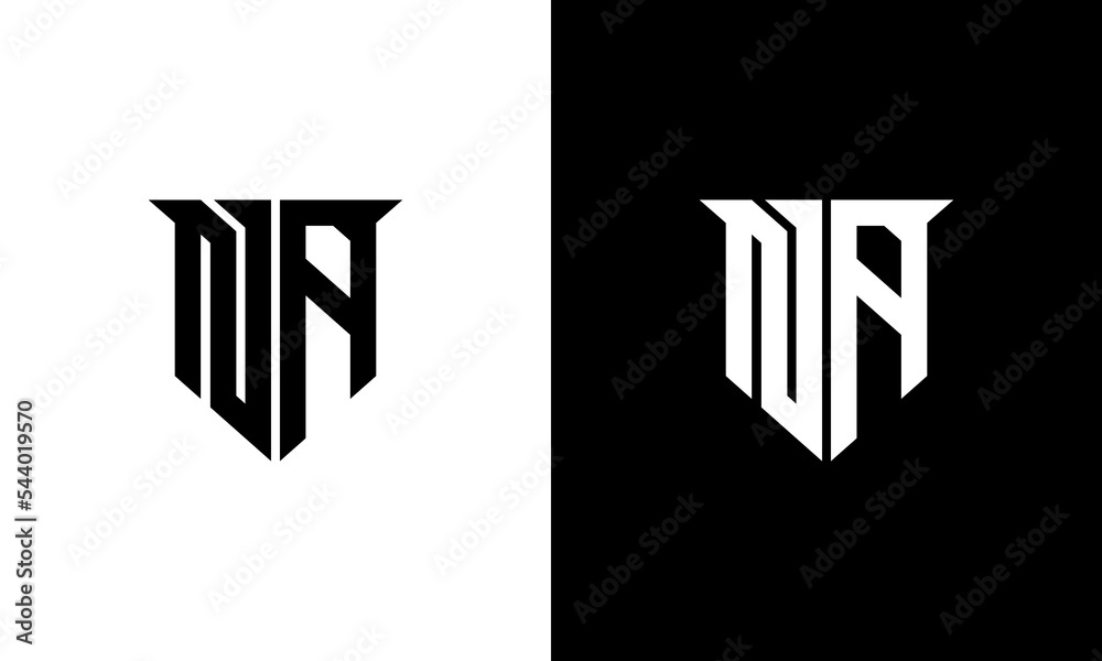 monogram na modern logo design Stock Vector | Adobe Stock