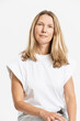 © Westend61 - Blond woman against white background